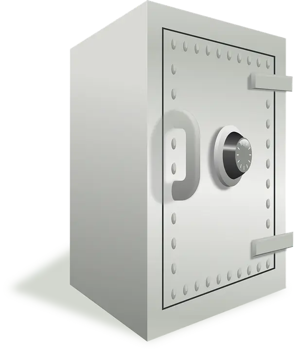 White Secure Safe with Combination Lock