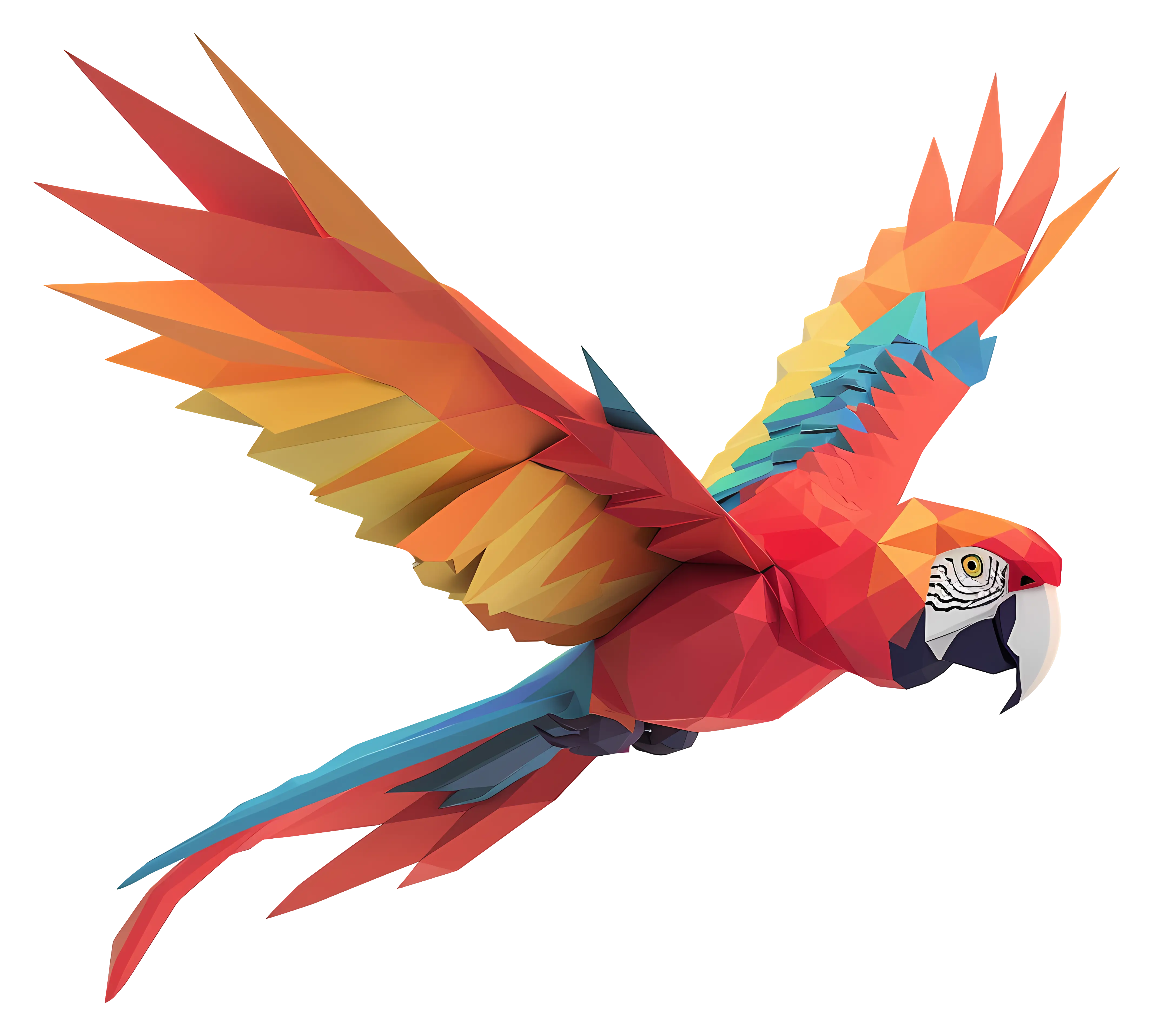 Vibrant Tropical Parrot