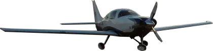 Small Private Airplane in Flight