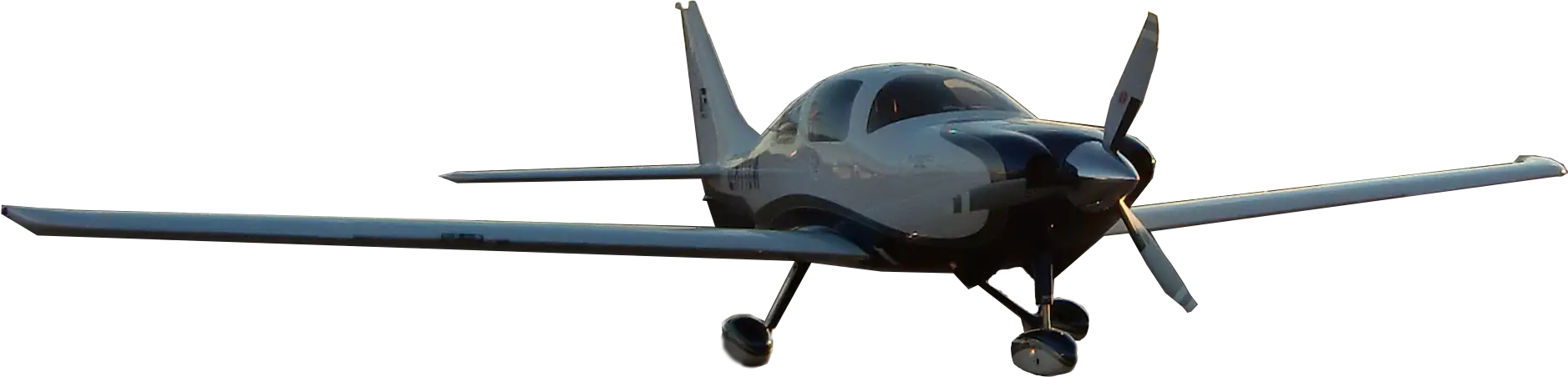 Small Private Airplane in Flight