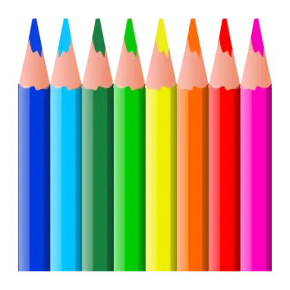 Bright Colored Pencils for Art and Creativity