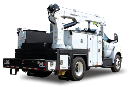 Utility Truck with Crane for Construction Use