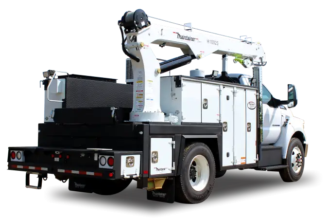 Utility Truck with Crane for Construction Use