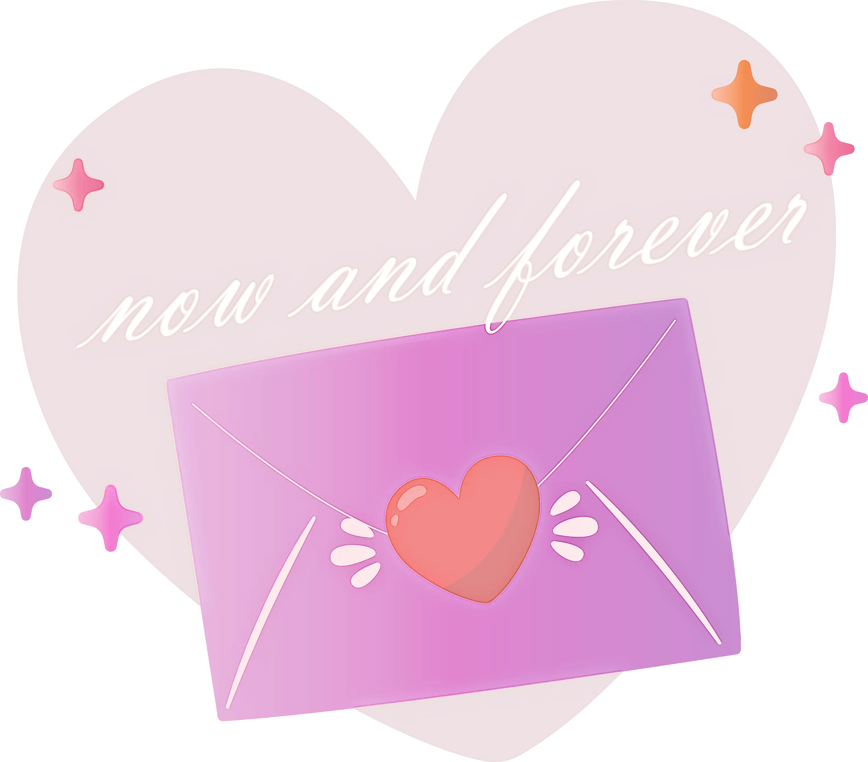 Heart Envelope with Romantic Theme