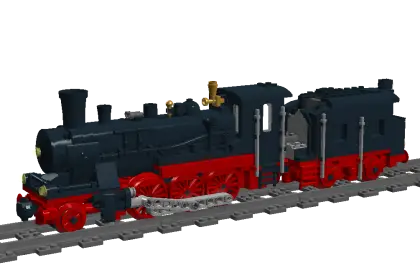 Model Steam Locomotive in Classic Design