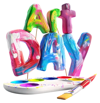 Art Day Celebration Illustration