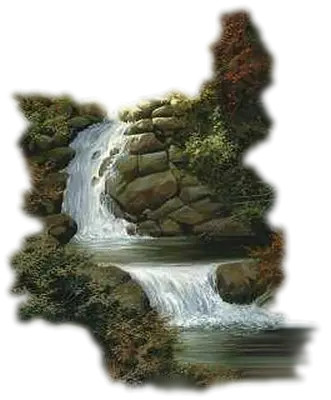 Scenic Waterfall in Nature