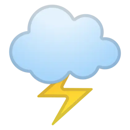 Cloud with Lightning Weather Icon