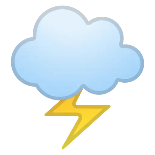 Cloud with Lightning Weather Icon
