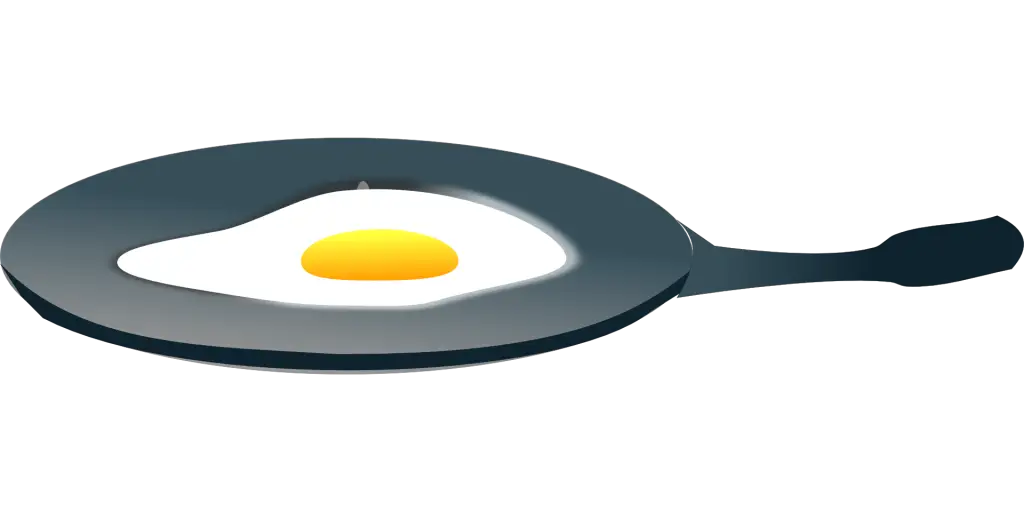 Fried Egg in a Pan Illustration