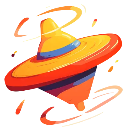 Colorful Spinning Top