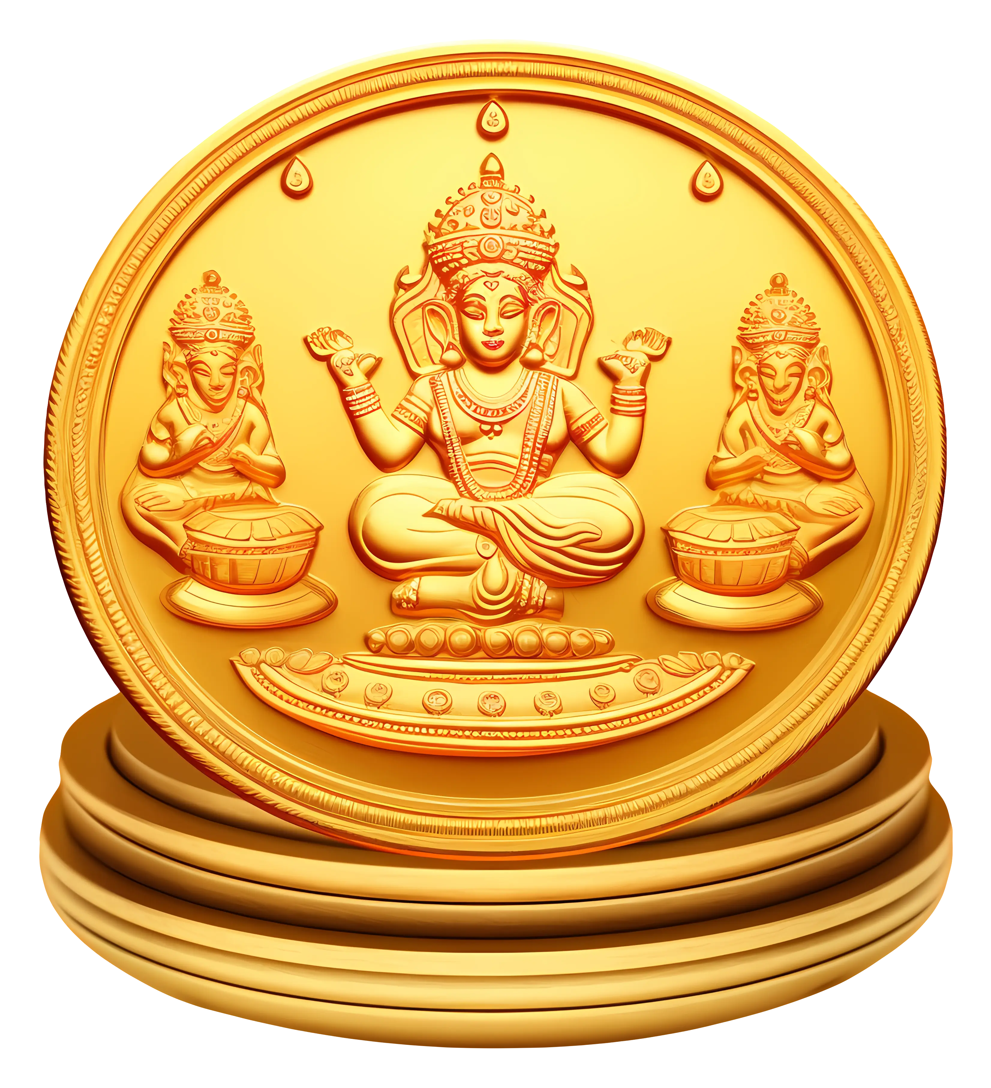 Gold Coin with Deity