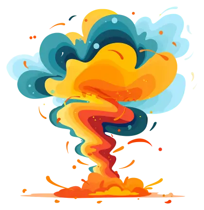 Colorful Explosion Illustration