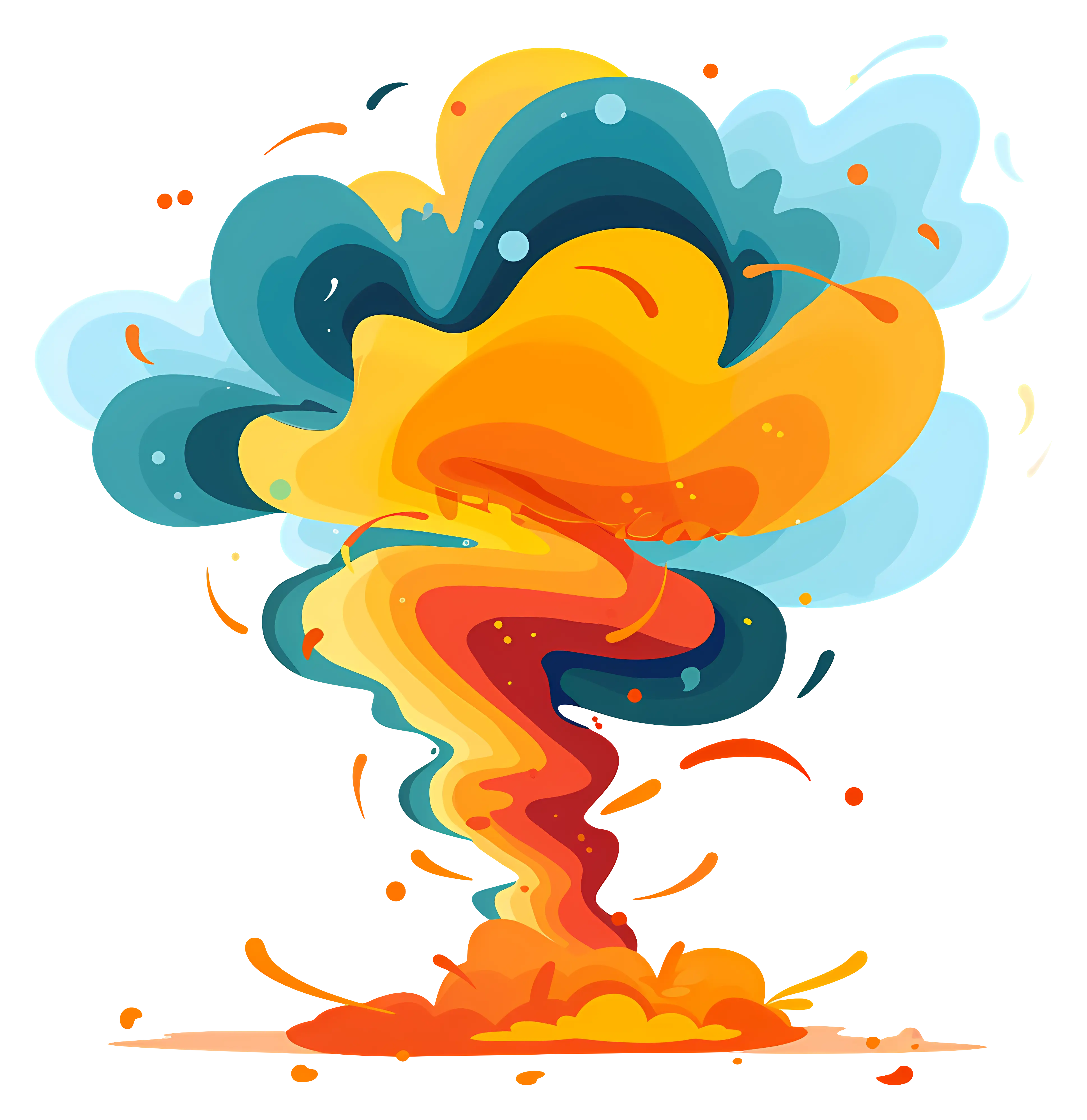Colorful Explosion Illustration