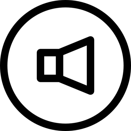 Speaker Icon in Simple Design
