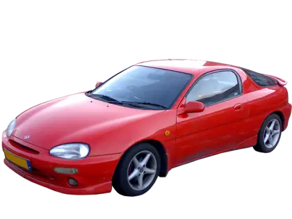 Bright red sports car