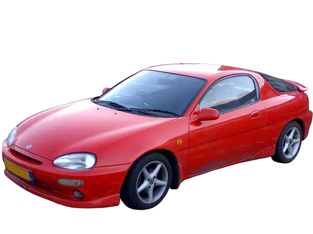 Bright red sports car