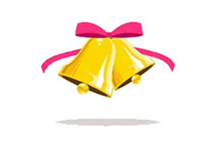 Yellow Bells with Pink Ribbon