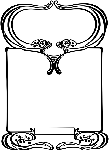 Ornate Art Nouveau Frame Design