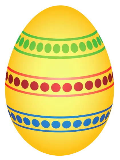 Colorful Decorated Easter Egg