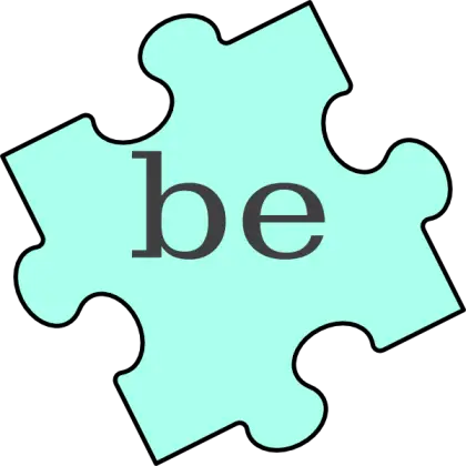 Puzzle Piece with &#039;be&#039;