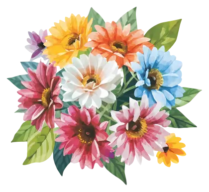 Bouquet of Vibrant Flowers