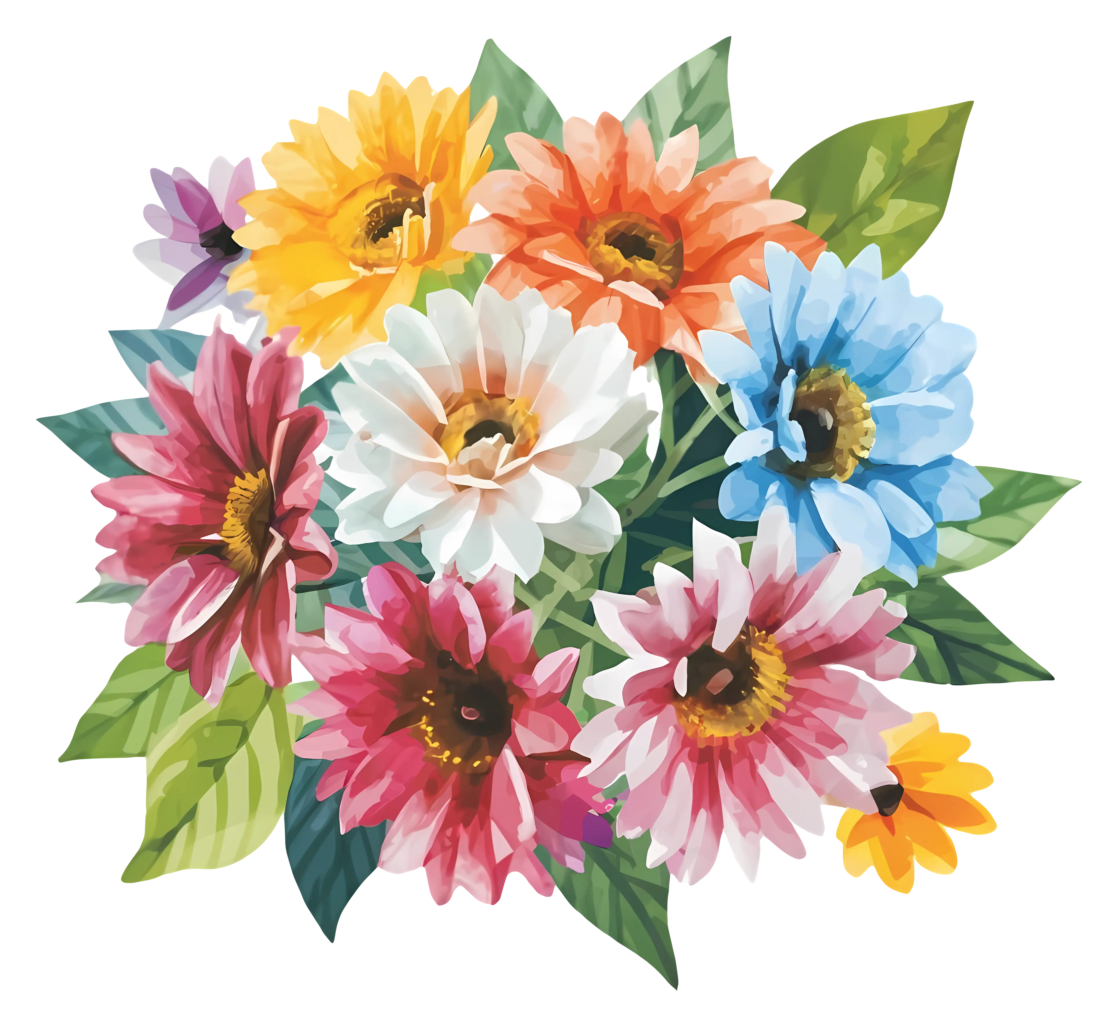 Bouquet of Vibrant Flowers