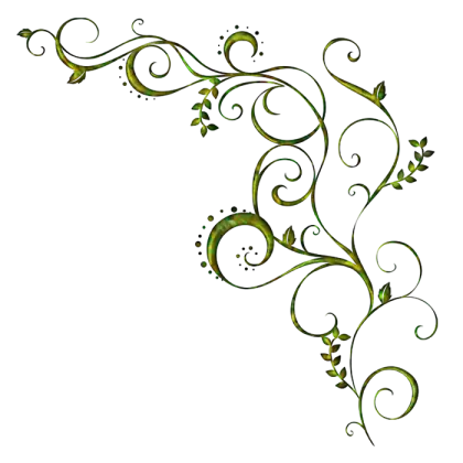 Green Decorative Flourish Illustration
