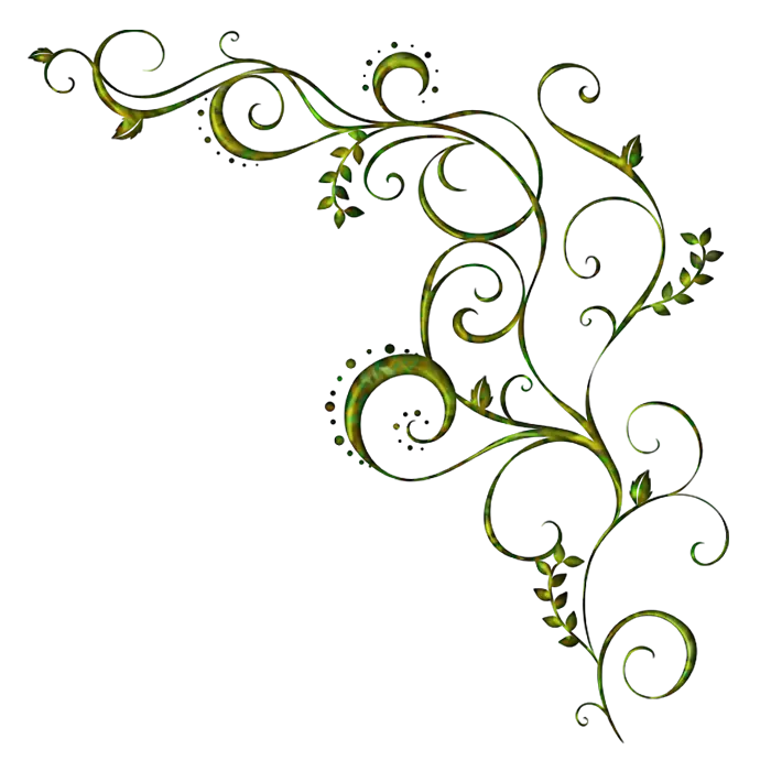 Green Decorative Flourish Illustration