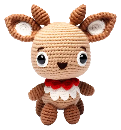 Adorable Crochet Deer Toy for Christmas