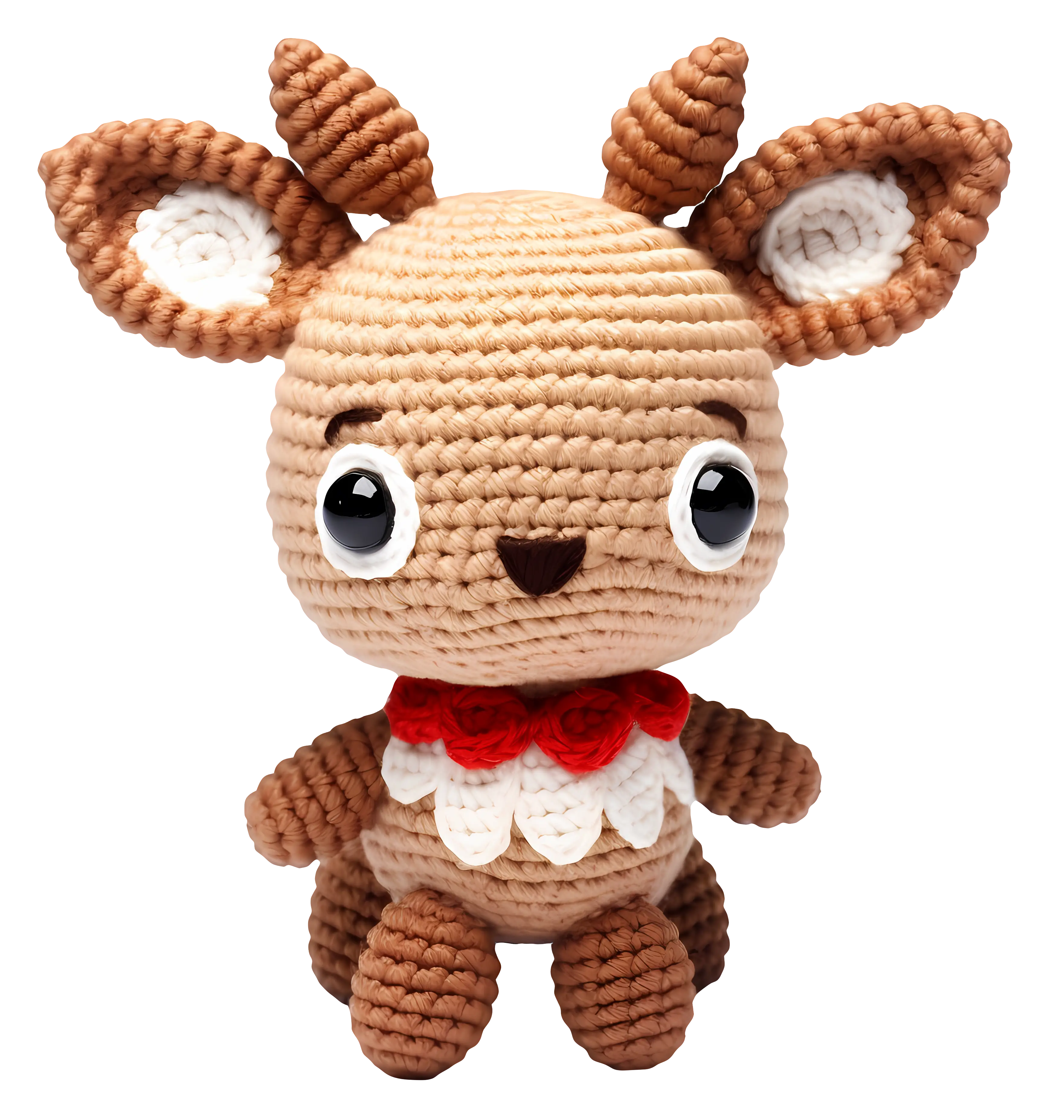 Adorable Crochet Deer Toy for Christmas