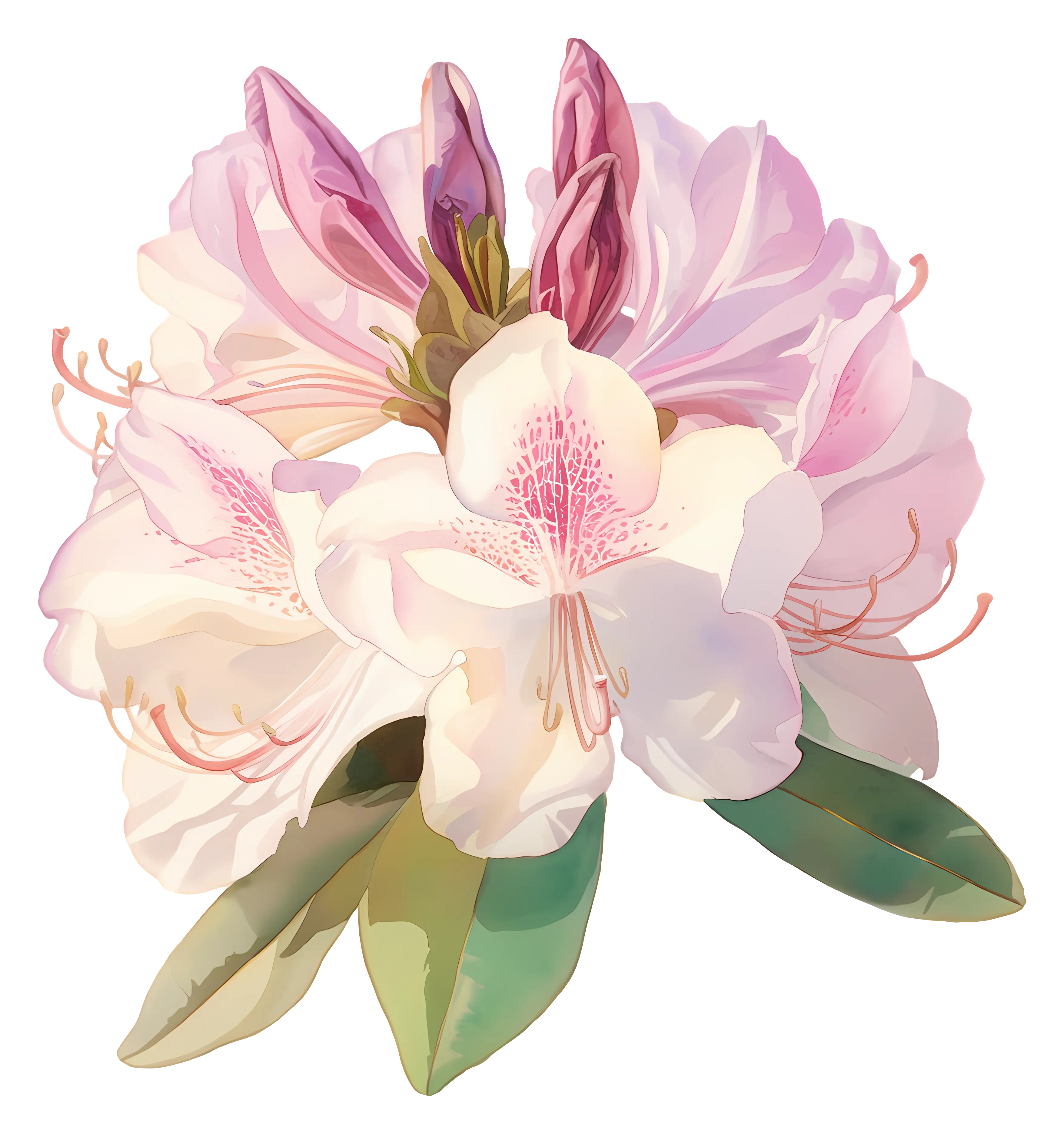Pink and White Flowers in Bloom