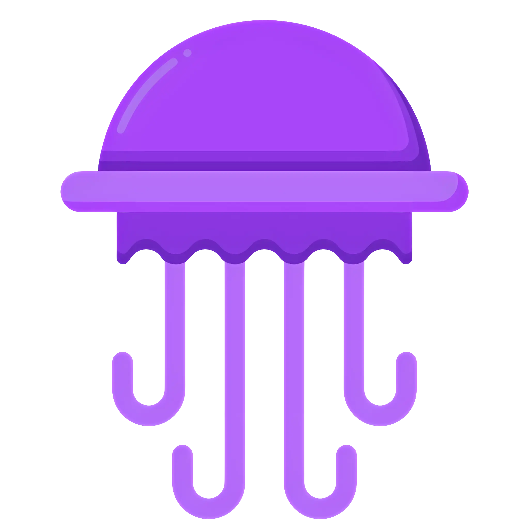 Purple jellyfish