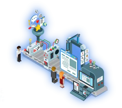 Automated Production Line Illustration