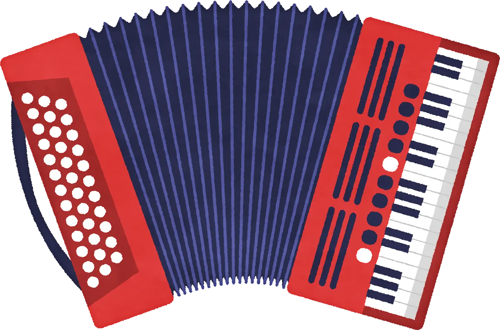 Red Accordion with Keys