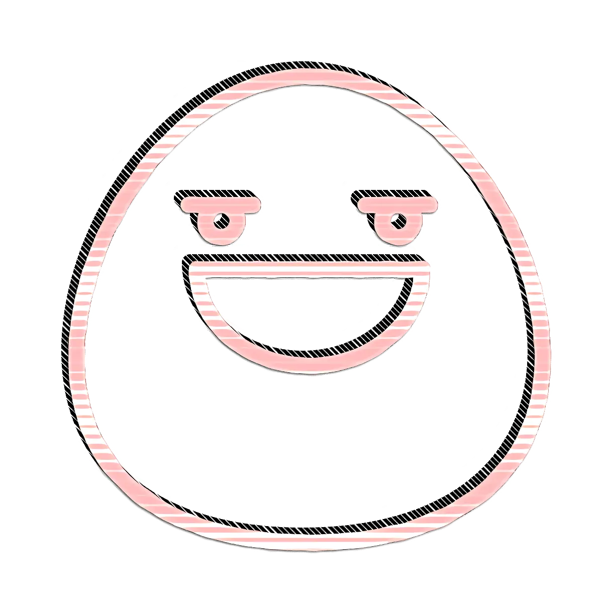 Happy Face Sketch Doodle