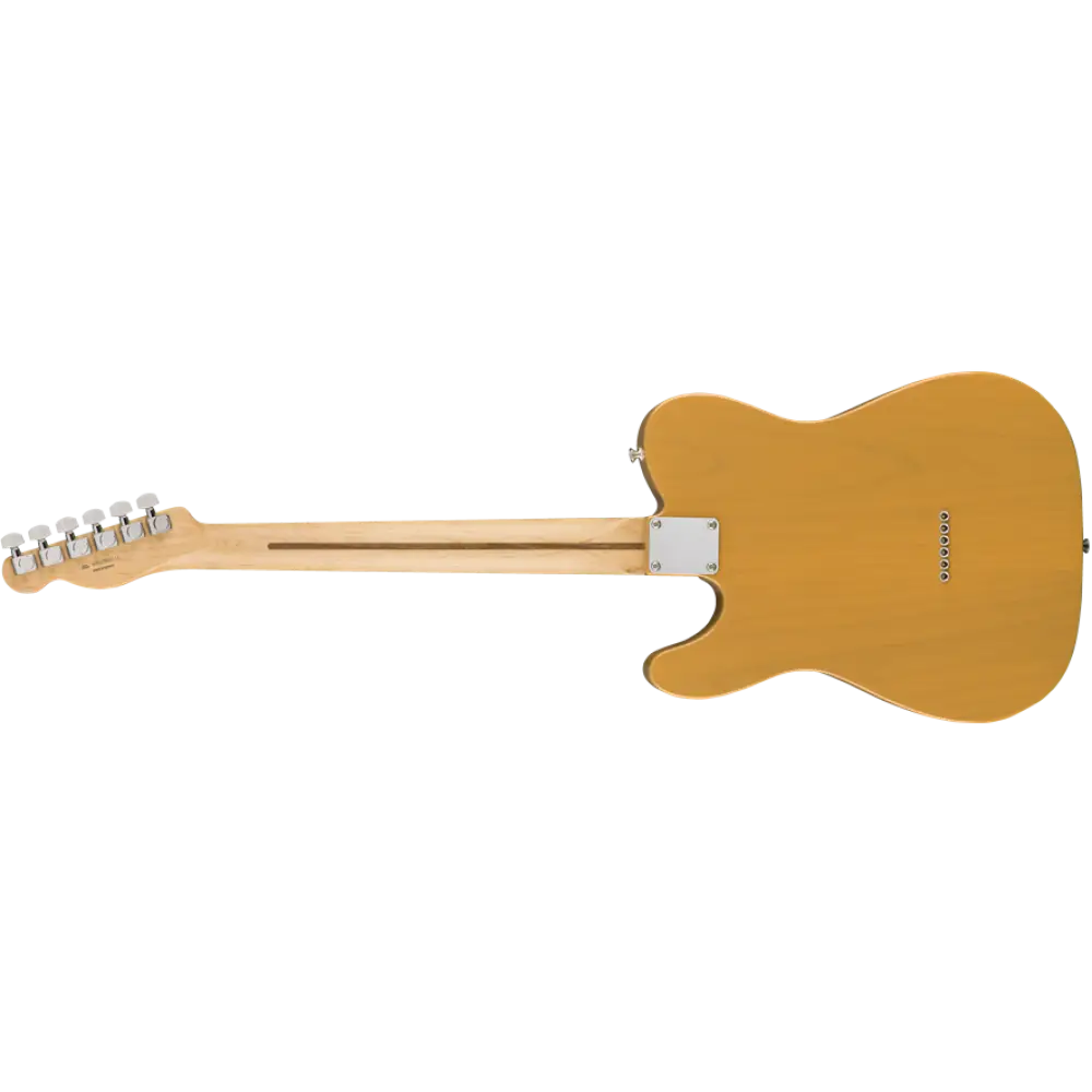 Yellow Electric Guitar Back View