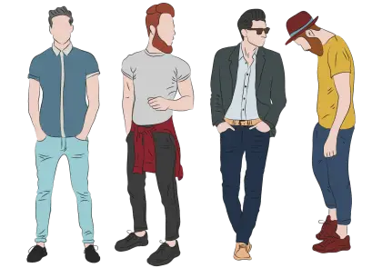 Stylish Men in Trendy Outfits