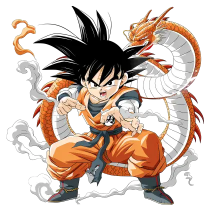 Anime Character with Dragon Art Illustration