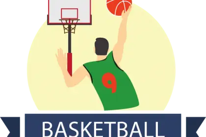 Basketball Player Dunking Illustration