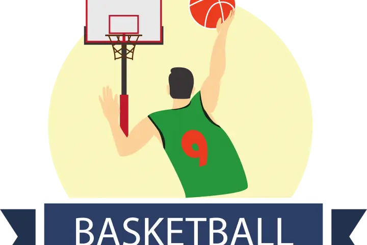 Basketball Player Dunking Illustration