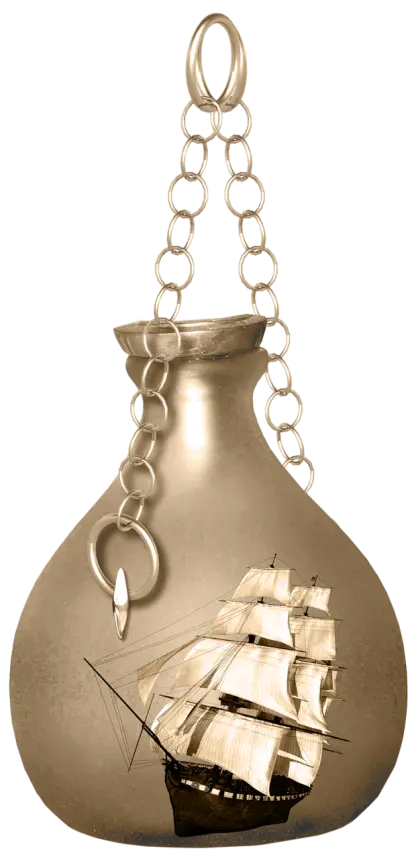 Vintage Ship in a Bottle