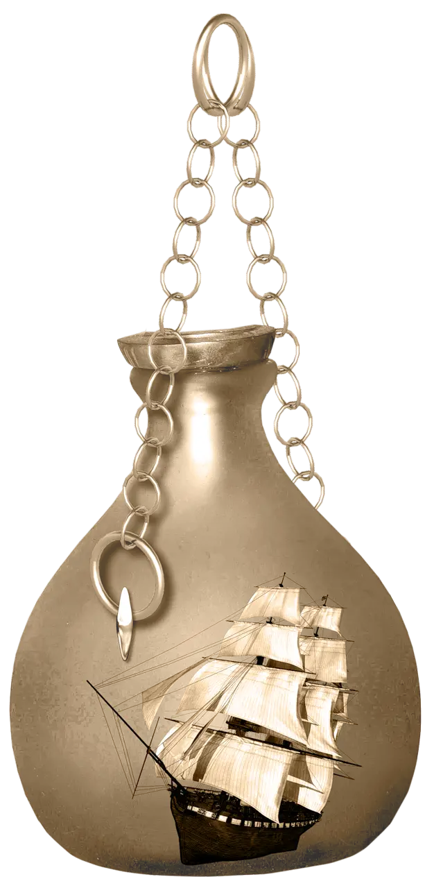 Vintage Ship in a Bottle