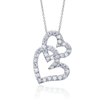 Dazzling Heart-Shaped Pendant Necklace