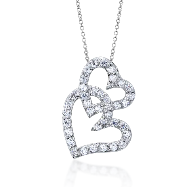 Dazzling Heart-Shaped Pendant Necklace
