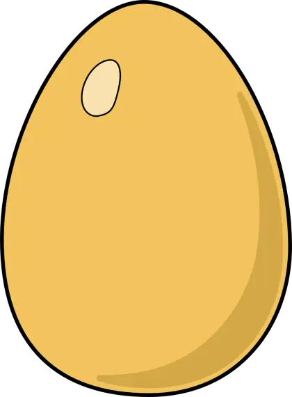 Simple Yellow Egg Illustration