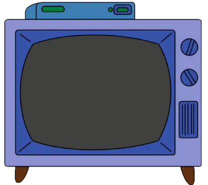 Vintage Television with Set-top Box