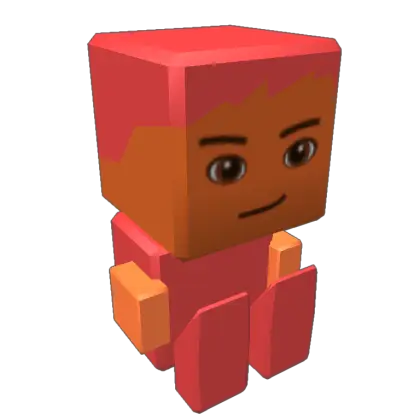 Red Block Character Toy