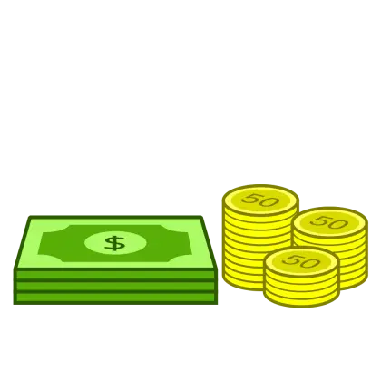 Cash and Coins Financial Representation