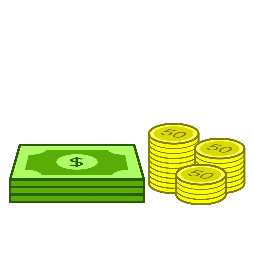 Cash and Coins Financial Representation